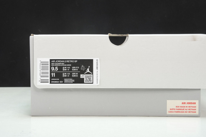 Union LA x Air Jordan 2 "Grey Fog" DN3802-001