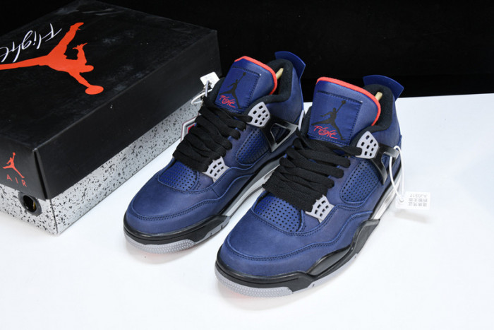 Air Jordan 4 WNTR Loyal Blue Habanero Red Black CQ9597-401