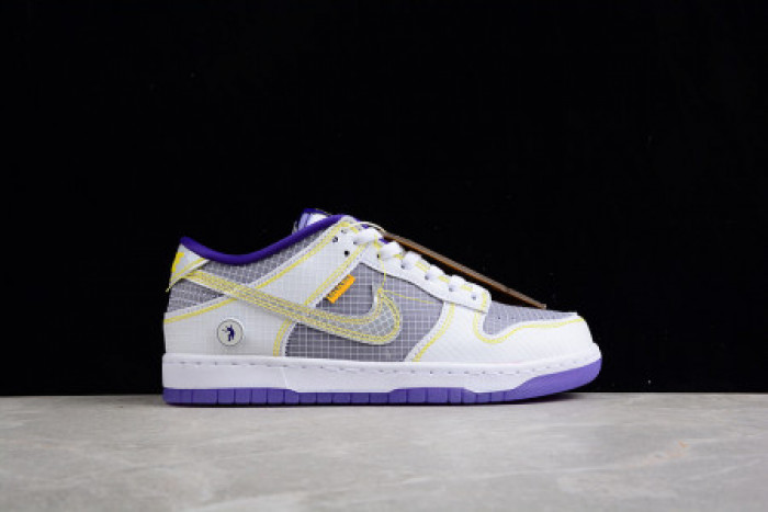 UNION LA X NIKE DUNK LOW COURT PURPLE WHITE GREY YELLOW DJ9649-500