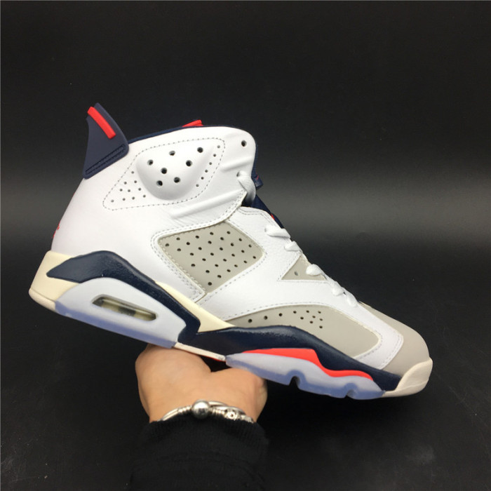 AIR JORDAN 6 RETRO TINKER WHITE/INFRARED 23-NEUTRAL GREY-SAIL 384664-104