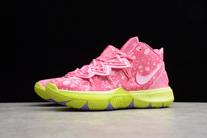 KYRIE 5 SPONGEBOB PATRICK LOTUS PINK/UNIVERSITY RED 003