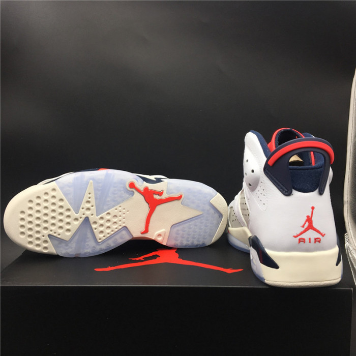 AIR JORDAN 6 RETRO TINKER WHITE/INFRARED 23-NEUTRAL GREY-SAIL 384664-104